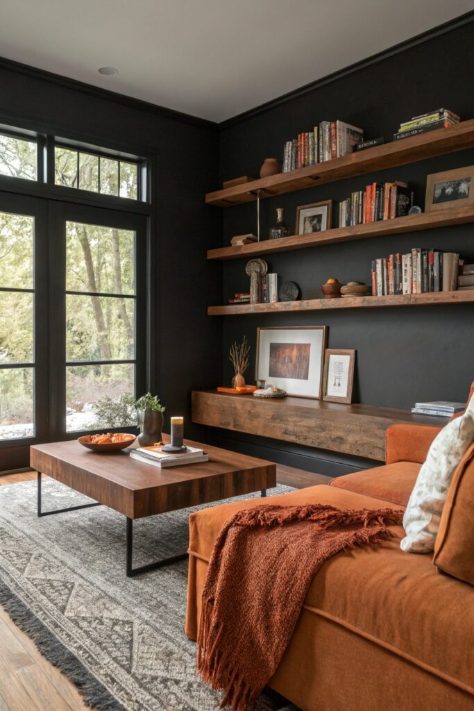 11 Black and Rust Living Room Ideas With Modern Warmth