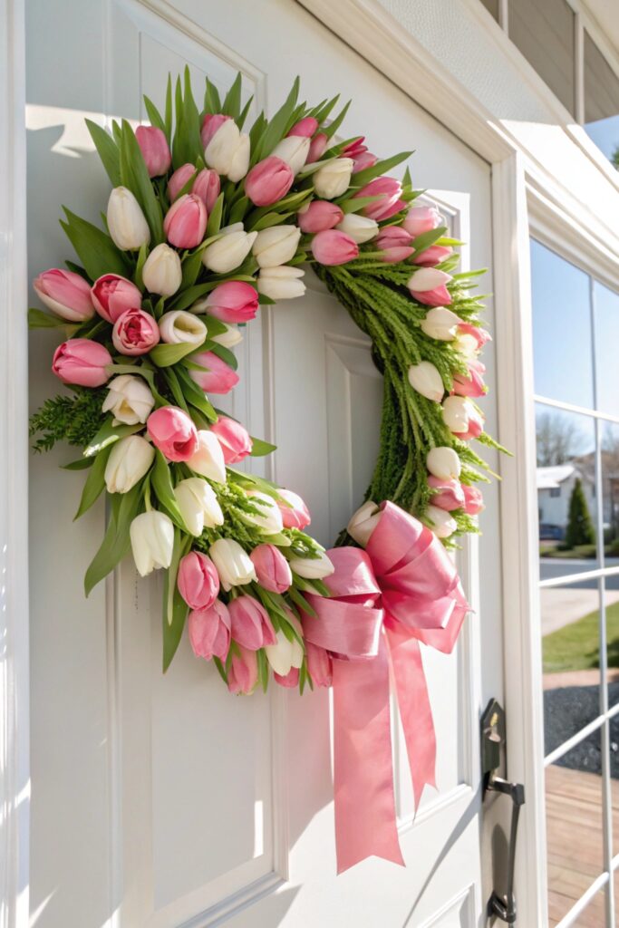 12 Spring Door Wreath Ideas That Make Entryways Bloom