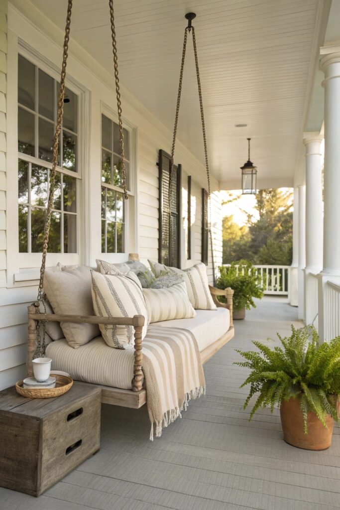 11 Long Front Porch Decorating Ideas That Look Straight Out of a Magazine