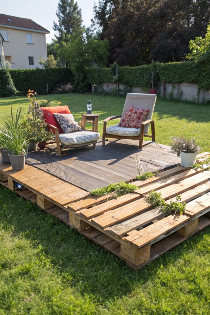 10 DIY Pallet Patio Deck Ideas That Look Amazing on a Budget