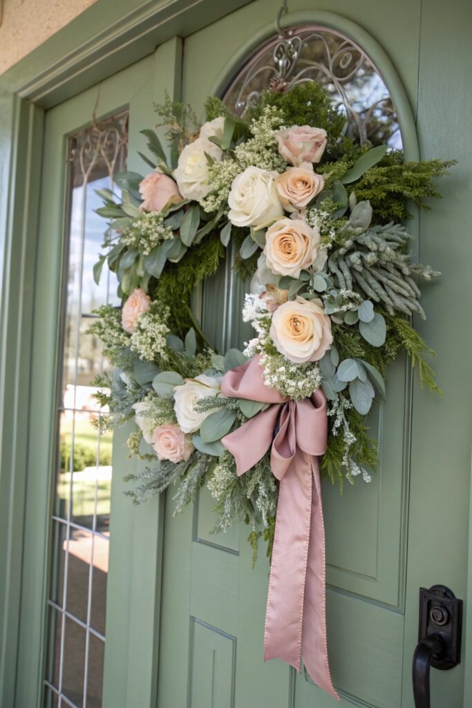 12 Spring Door Wreath Ideas That Make Entryways Bloom