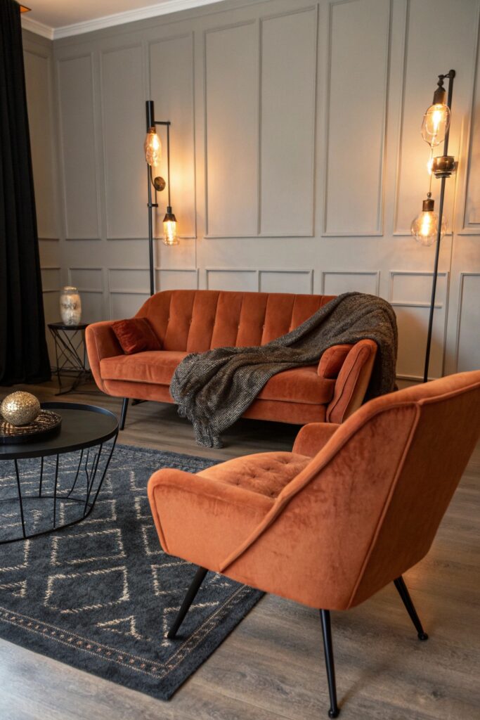 11 Black and Rust Living Room Ideas With Modern Warmth