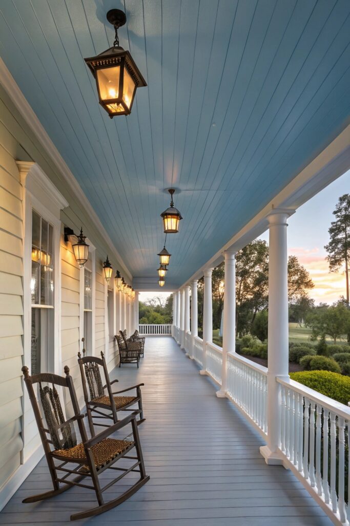 11 Long Front Porch Decorating Ideas That Look Straight Out of a Magazine