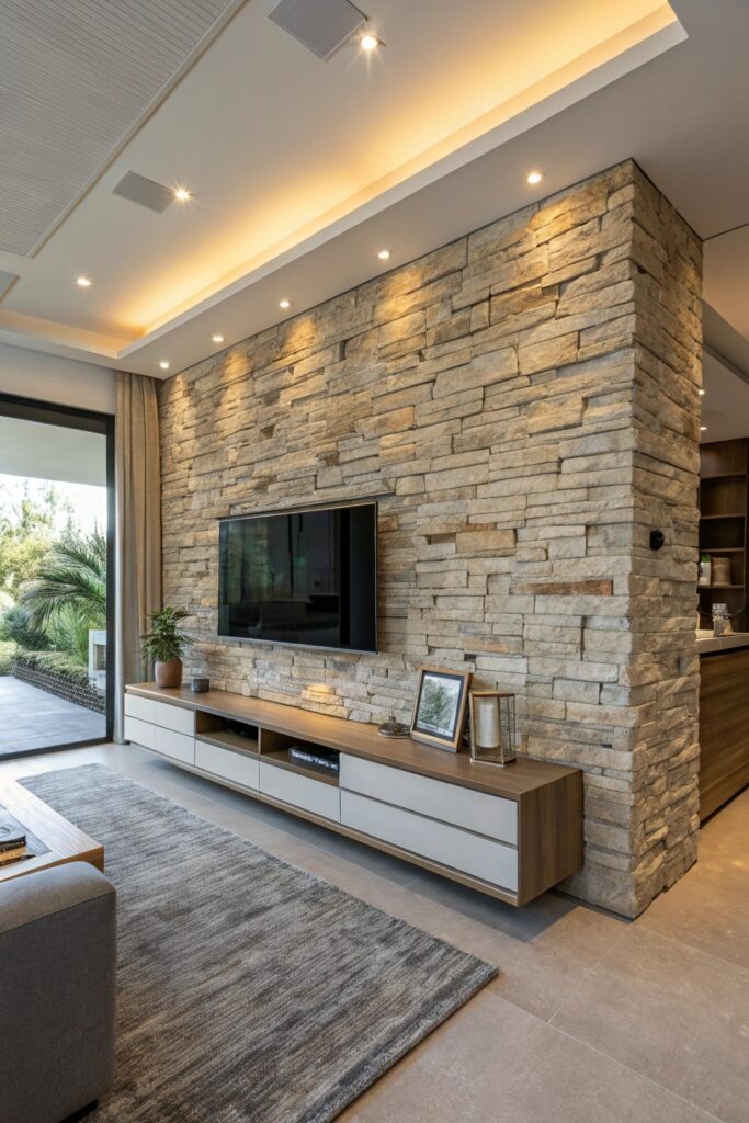11 Stone Wallpaper Ideas That Add Texture and Character