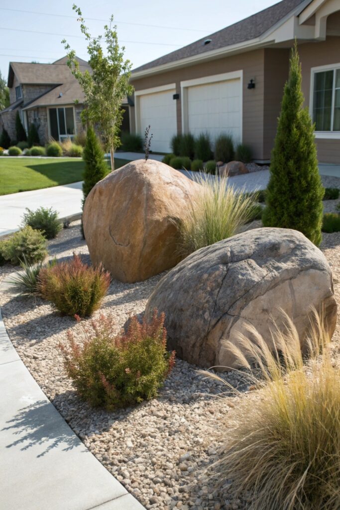 15 Rock Landscaping Ideas for Front Yard Curb Appeal