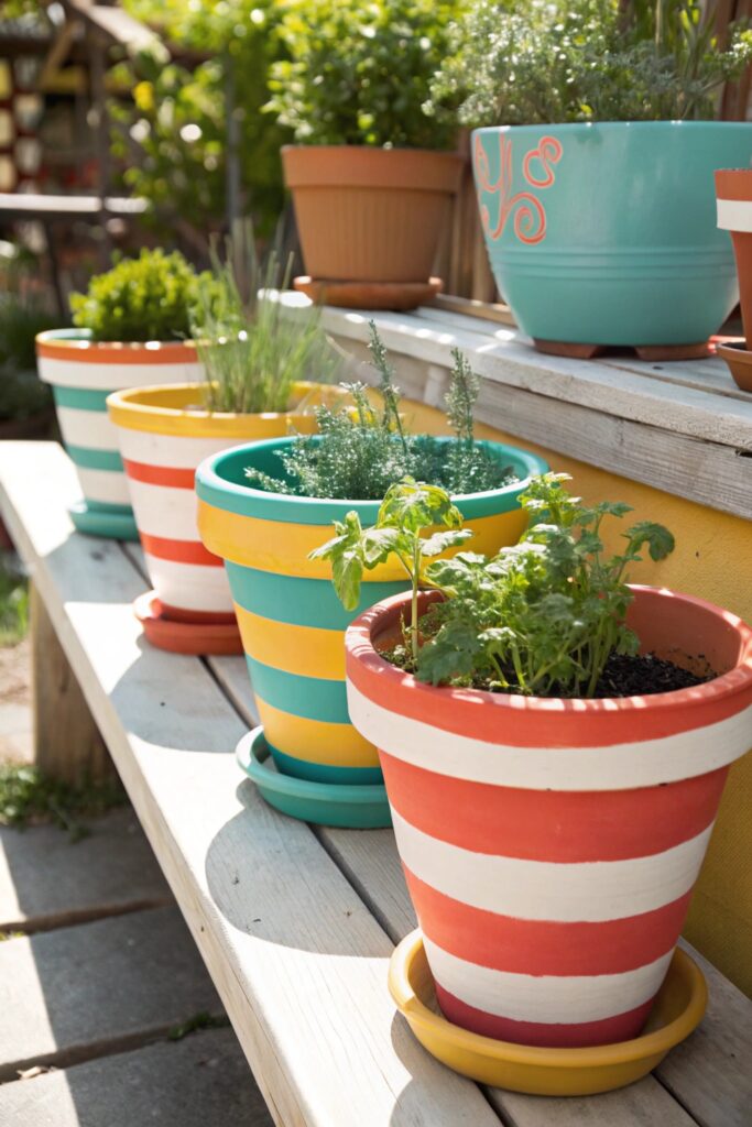 15 DIY Painted Pot Ideas to Add Personality to Your Garden