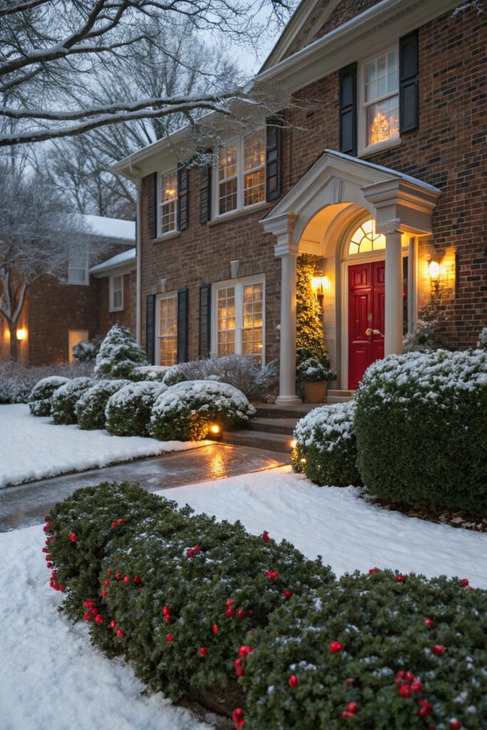 10 Beautiful Bushes in Front of House Ideas for Year-Round Curb Appeal