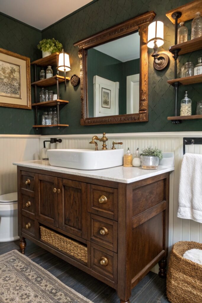 11 Moody Vintage Bathroom Ideas Full of Character and Charm