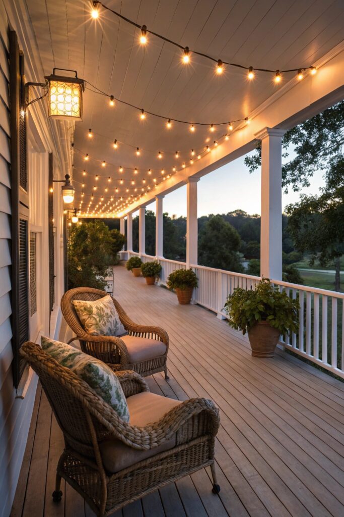 11 Long Front Porch Decorating Ideas That Look Straight Out of a Magazine