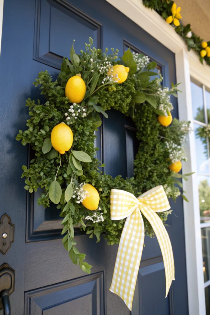 12 Spring Door Wreath Ideas That Make Entryways Bloom