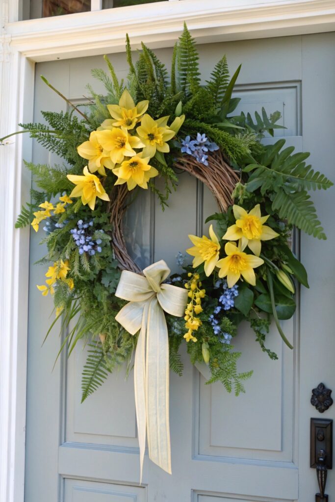 12 Spring Door Wreath Ideas That Make Entryways Bloom