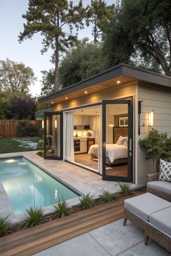 12 Pool House Ideas That Make Backyards Feel Like a Resort