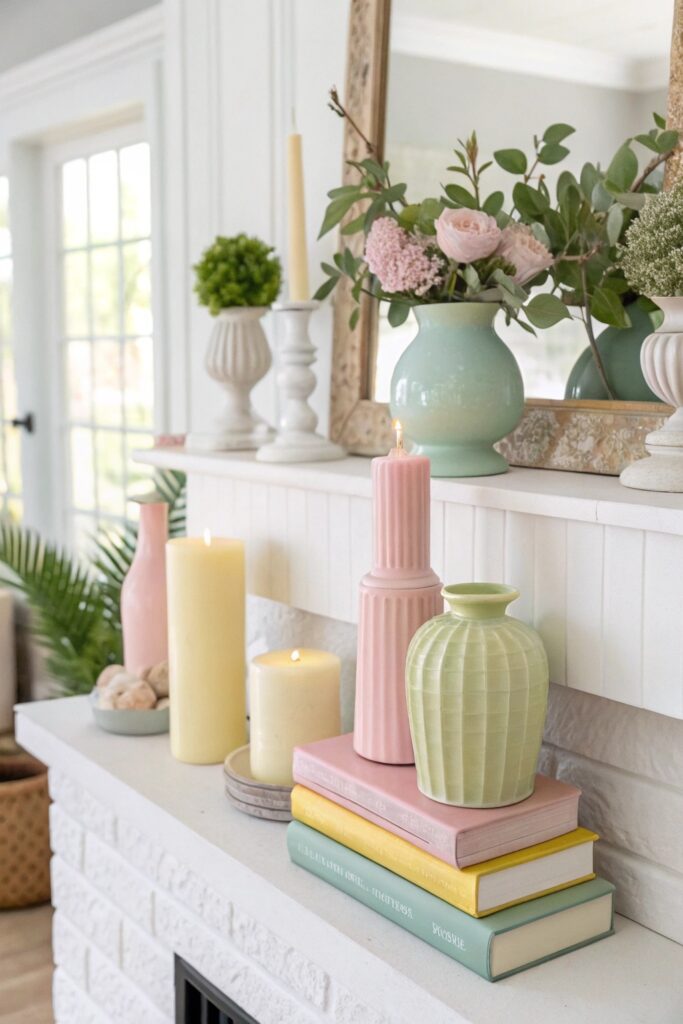 12 Summer Mantel Decorating Ideas to Brighten Your Living Room
