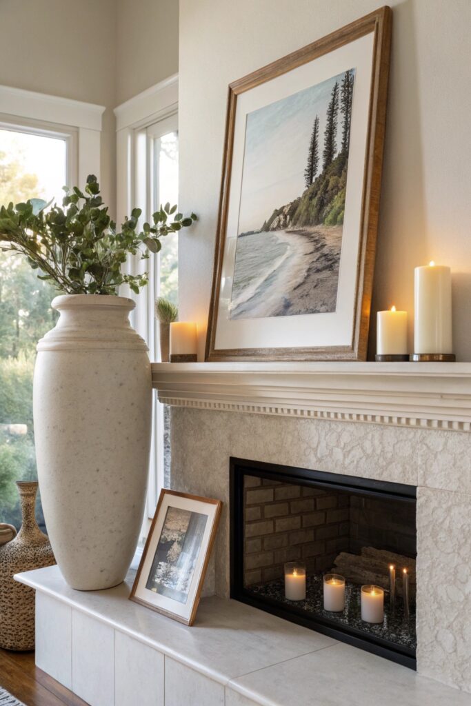 12 Summer Mantel Decorating Ideas to Brighten Your Living Room