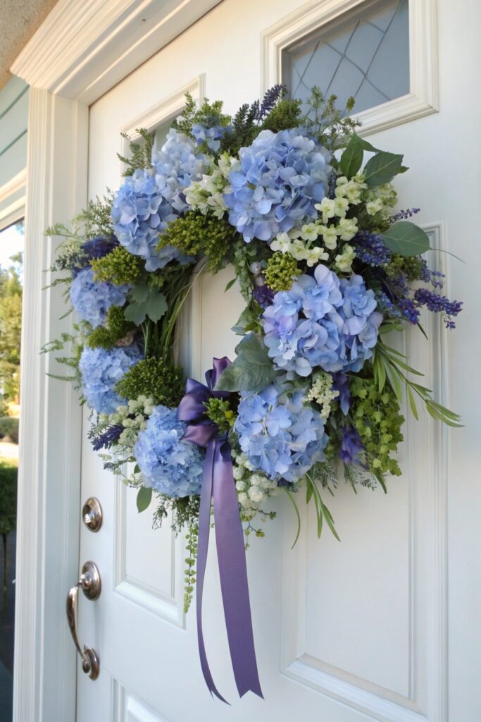 12 Spring Door Wreath Ideas That Make Entryways Bloom