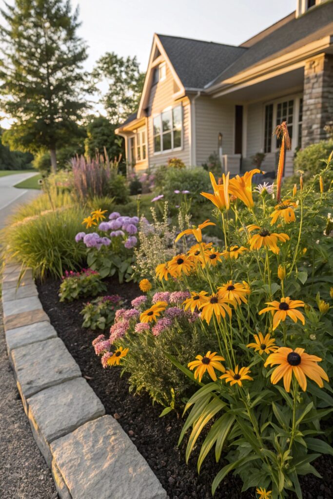 15 Flower Beds in Front of House Ideas That Boost Curb Appeal