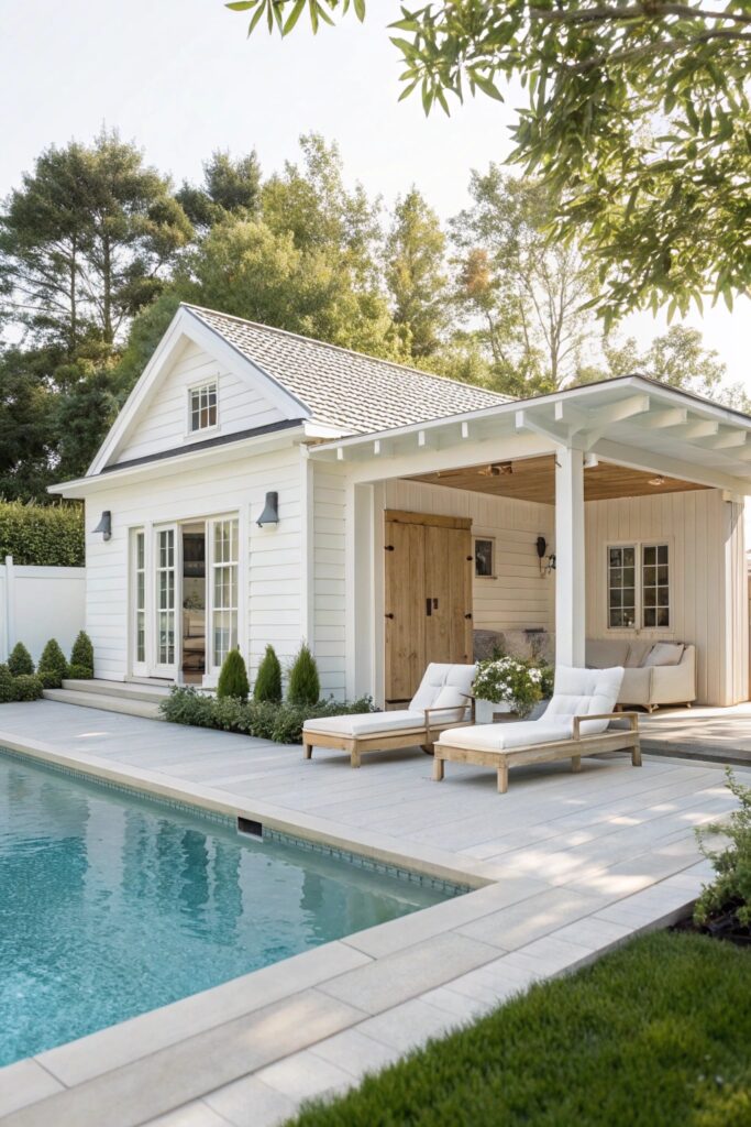 12 Pool House Ideas That Make Backyards Feel Like a Resort