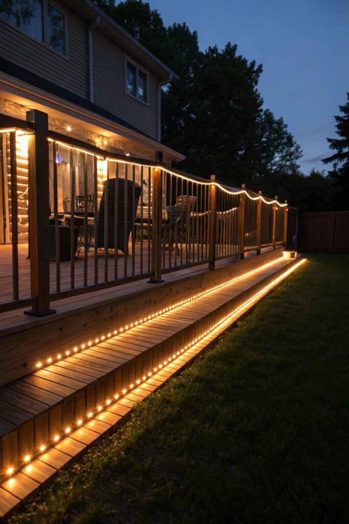 11 Deck Lighting Ideas That Make Outdoor Spaces Glow at Night