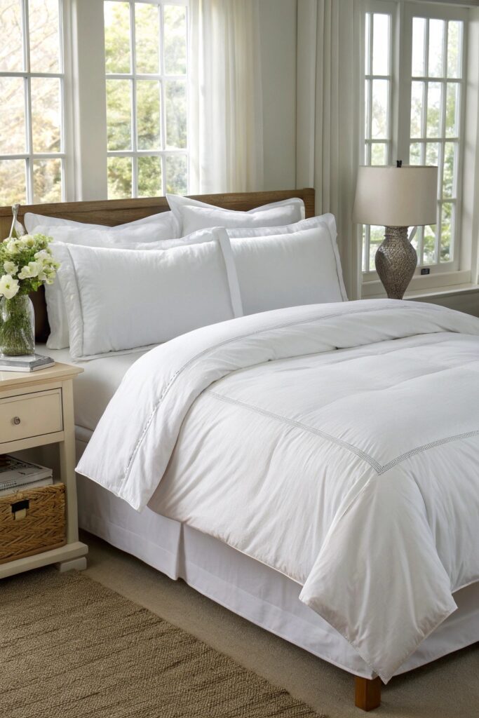 10 Best Dorm Bedding Sets: Duvet vs Comforter Explained white duvet cover set dorm bedding