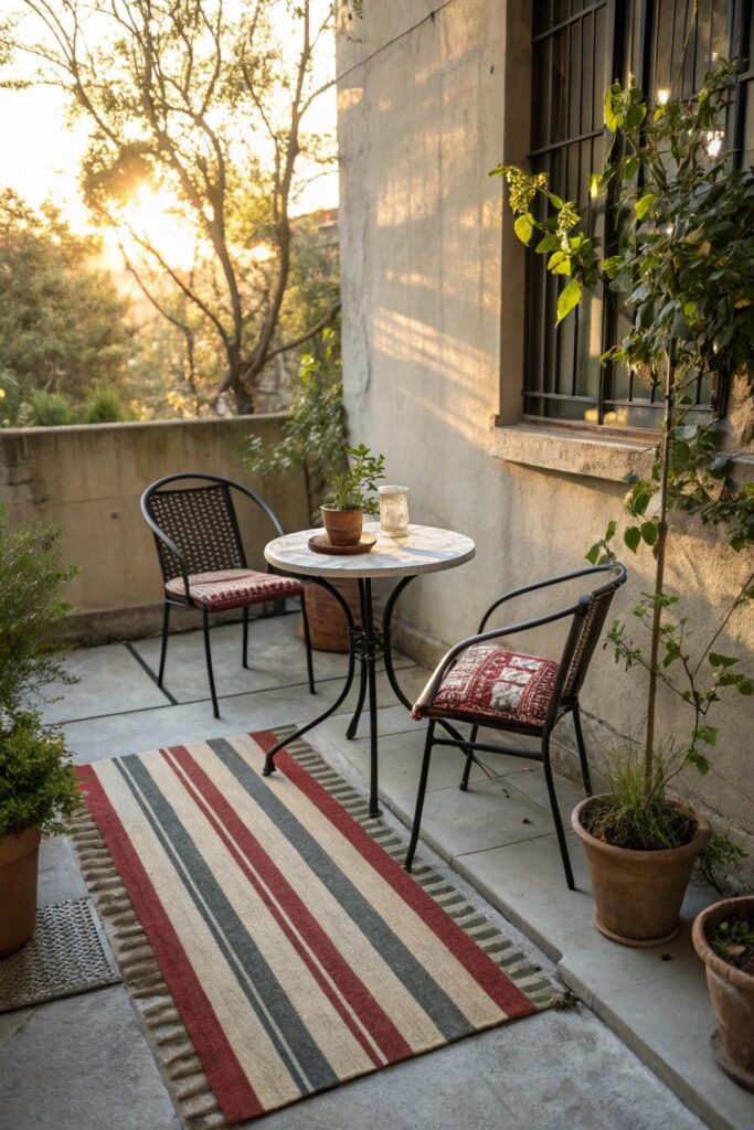 10 Small Patio Makeover Ideas on a Budget That Look Expensive outdoor rug small patio makeover budget