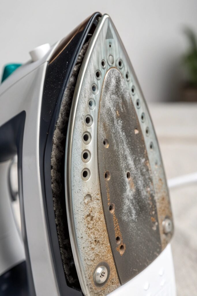 10 Reasons Black Specks Are Coming Out of Your Iron (With Fixes) mineral scale buildup iron soleplate