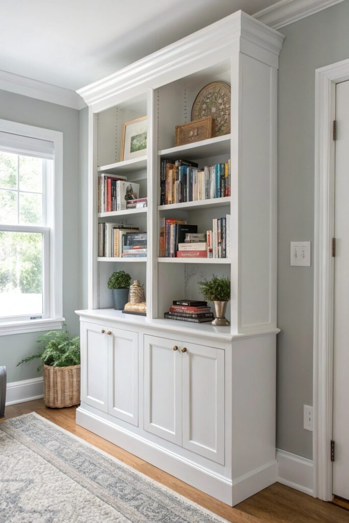 billy bookcase built in ikea hack