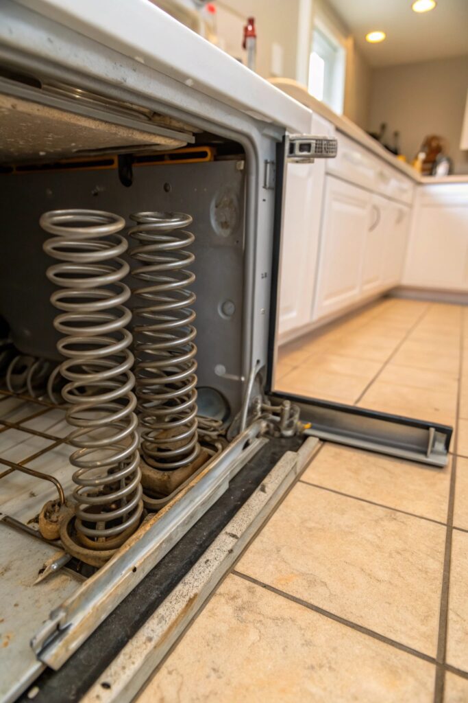10 Fixes for a Bosch Dishwasher Door That Won't Stay Open worn out door springs bosch dishwasher