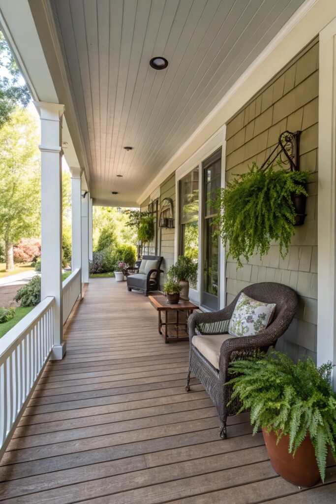 break up space zones long front porch