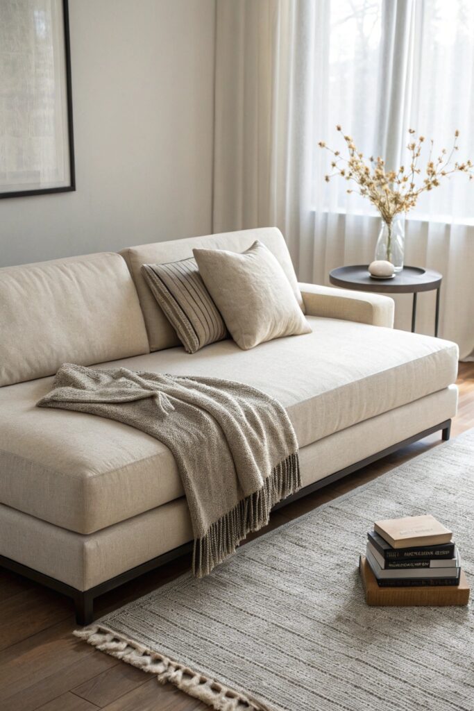 12 Ways to Decorate a Couch With Throw Blankets Like a Designer armless couch solution throw blanket
