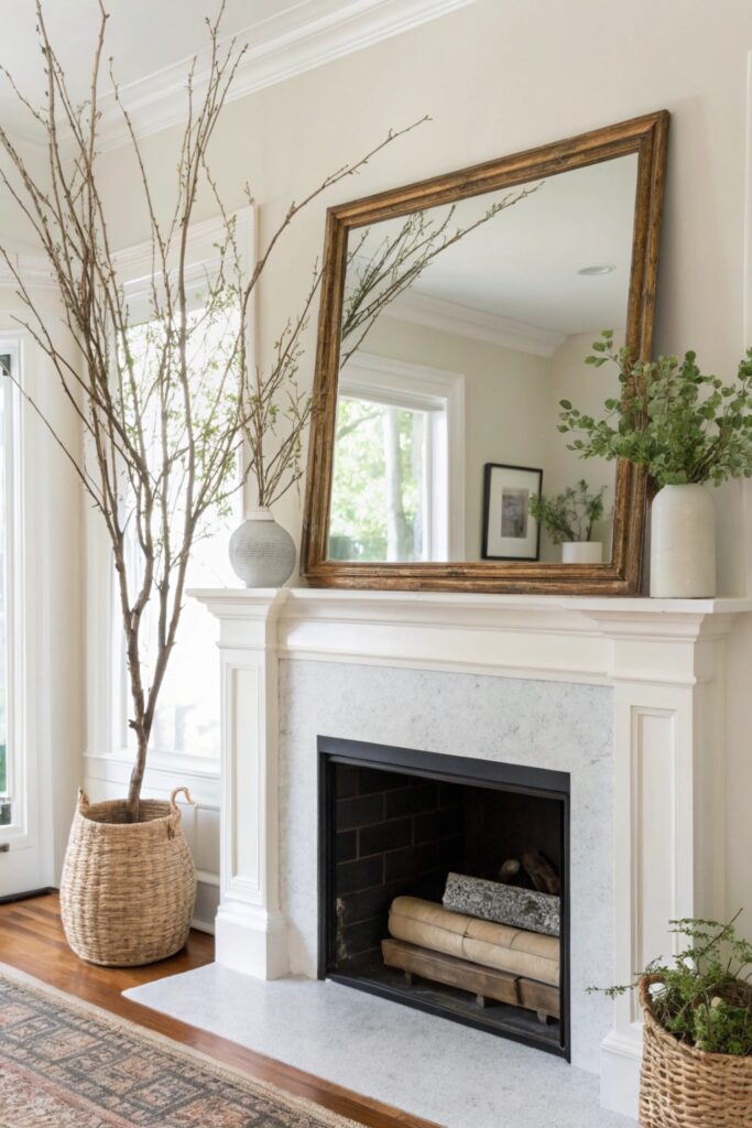 10 Spring Mantel Decorating Ideas That Brighten Your Living Room
