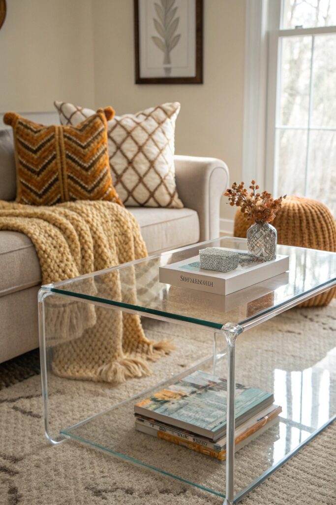 clear path exit apartment living room
