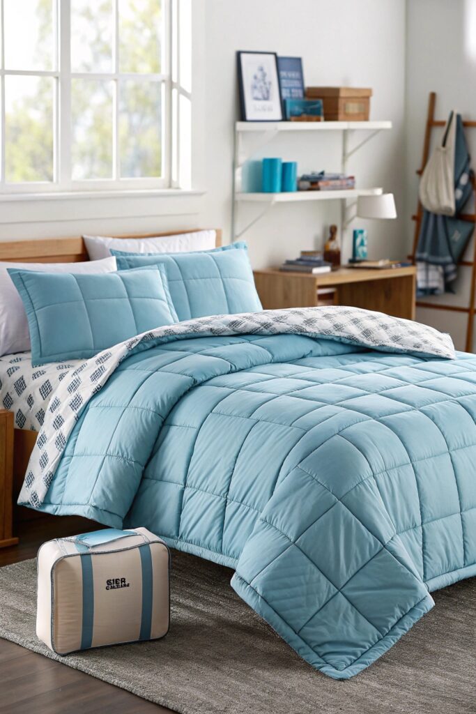 10 Best Dorm Bedding Sets: Duvet vs Comforter Explained bed in a bag set dorm bedding complete