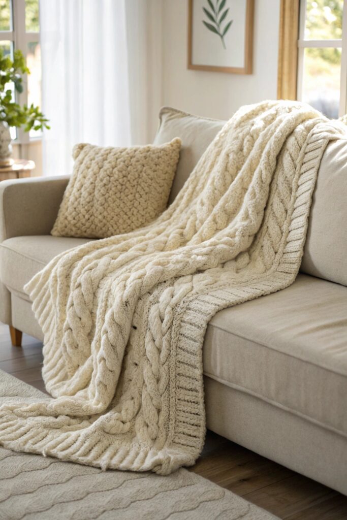 15 Best Home Decor Finds on Amazon Prime Day Worth Buying chunky knit throw blanket amazon prime day