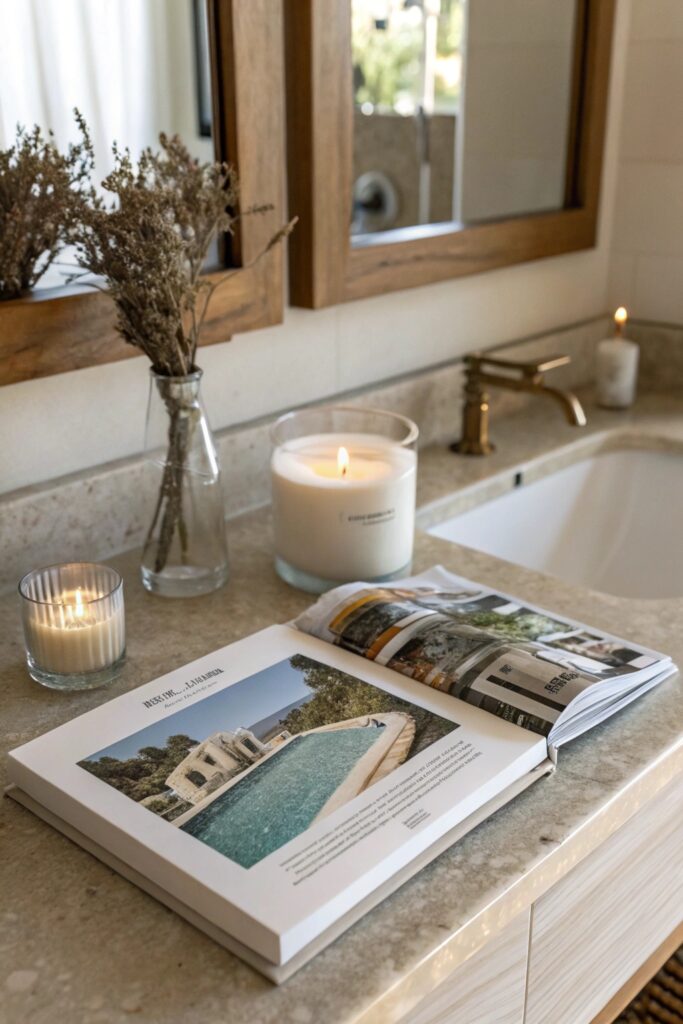 12 Bathroom Counter Decor Ideas That Make Any Vanity Look Expensive