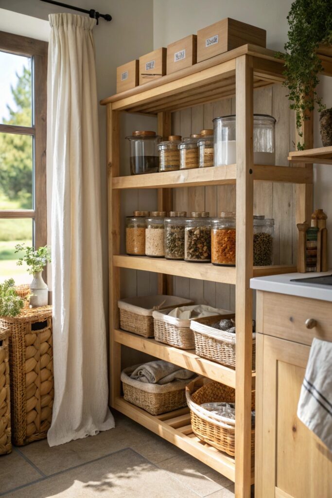 ivar shelving kitchen pantry ikea hack