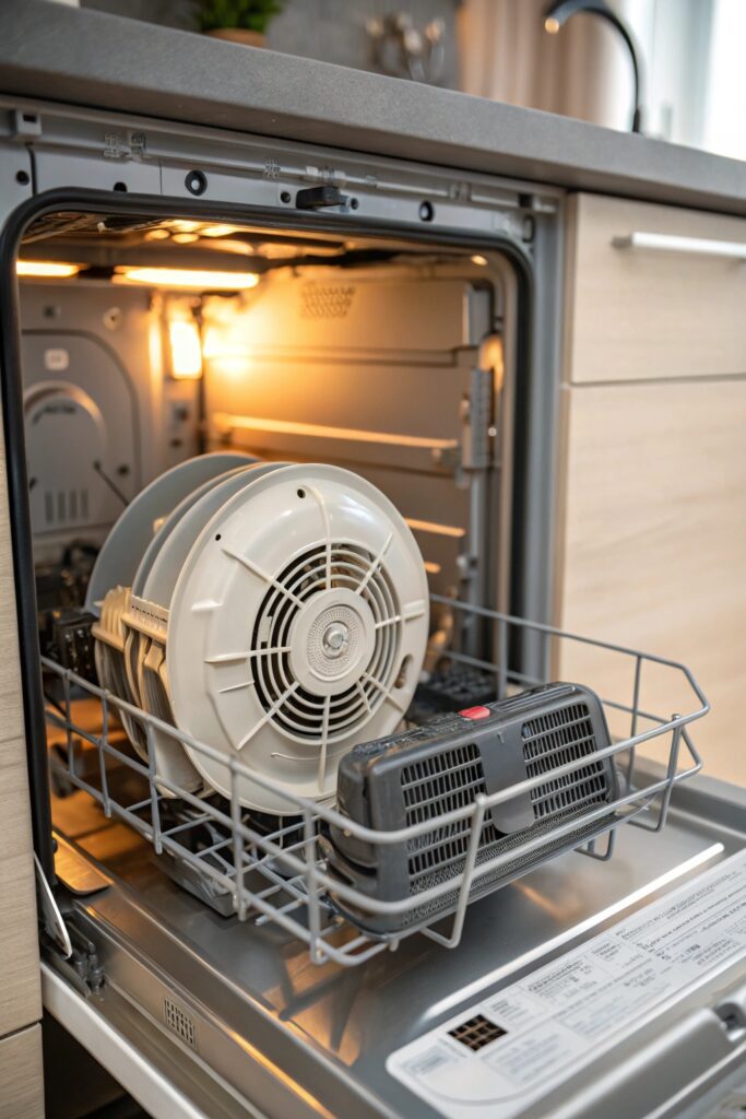 12 Reasons Your Whirlpool Dishwasher Heat Dry Only Isn't Working fan not spinning dishwasher heat dry