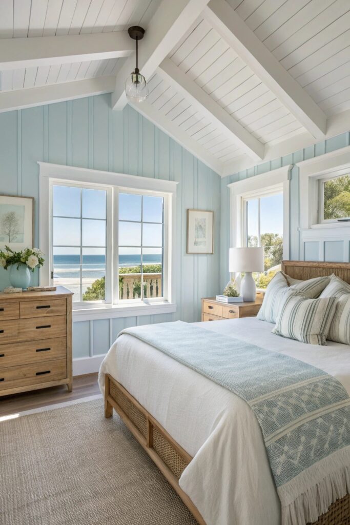 soft powder blue bedroom color