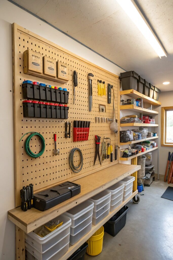 15 Budget-Friendly Organizing Ideas That Instantly Reduce Clutter pegboard craft tool storage organizing