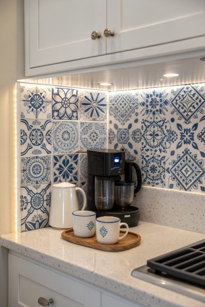 15 DIY Home Coffee Bar Ideas You'll Want to Copy This Weekend small backsplash diy coffee bar