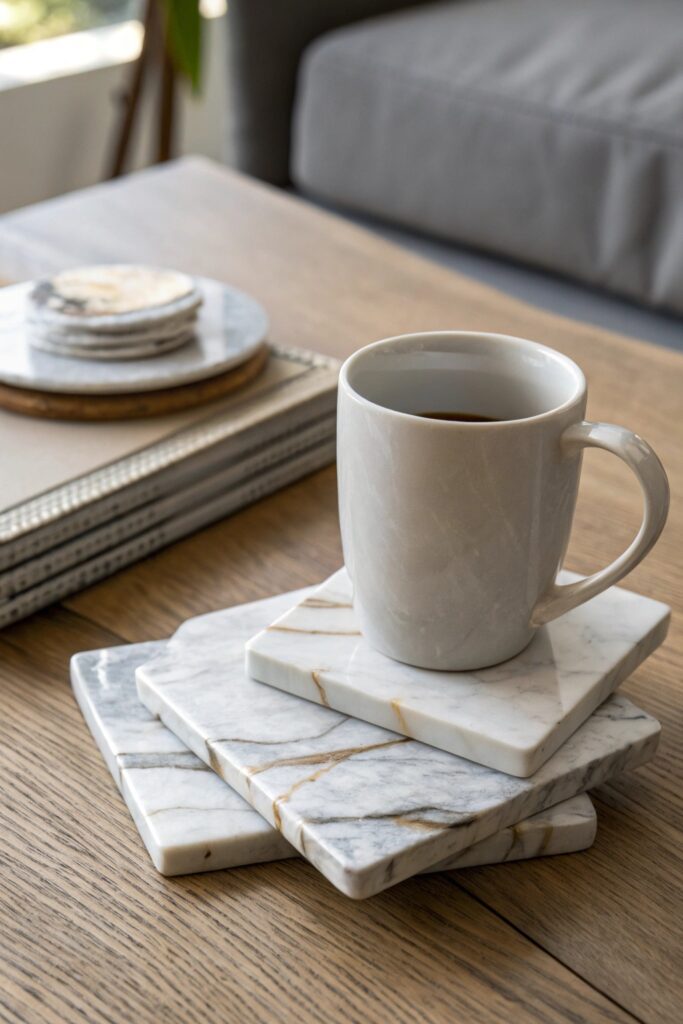 15 Best Home Decor Finds on Amazon Prime Day Worth Buying marble look coasters amazon prime day
