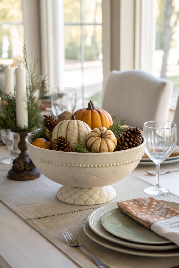 15 Dining Table Centerpiece Ideas That Make Every Meal Feel Special statement bowl vessel dining table centerpiece