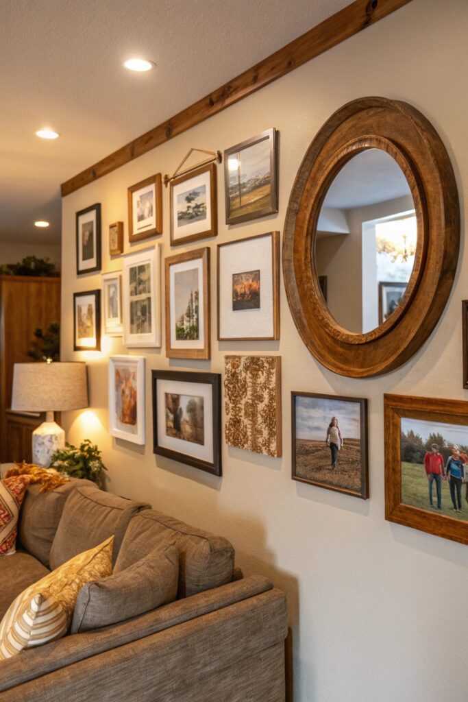 14 Cozy Home Decor Living Room Ideas for a Warm and Inviting Space gallery wall warmth cozy living room