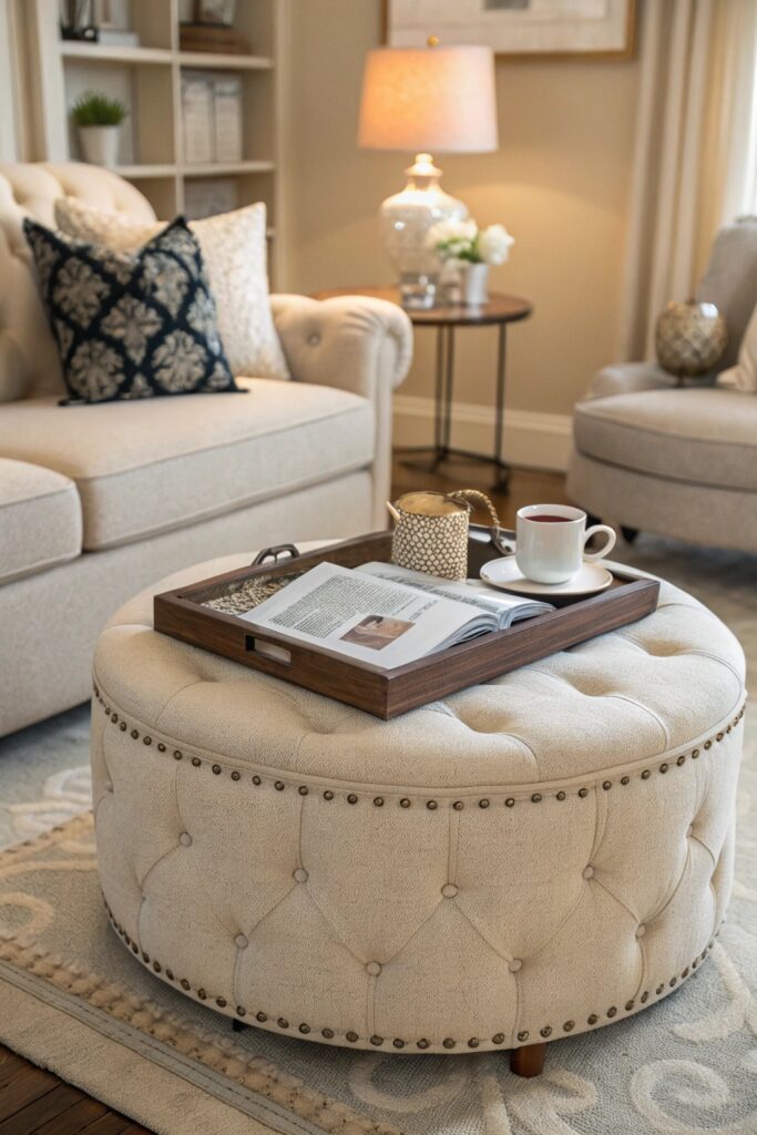 15 Small Space Living Essentials Every Apartment Needs multi functional ottoman seating small space essential