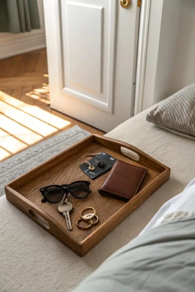 landing zone habit clear surfaces bedroom