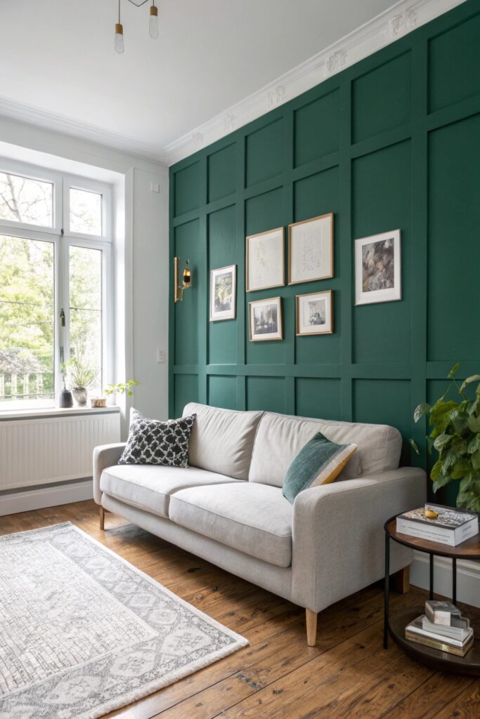 paint one statement wall small living room