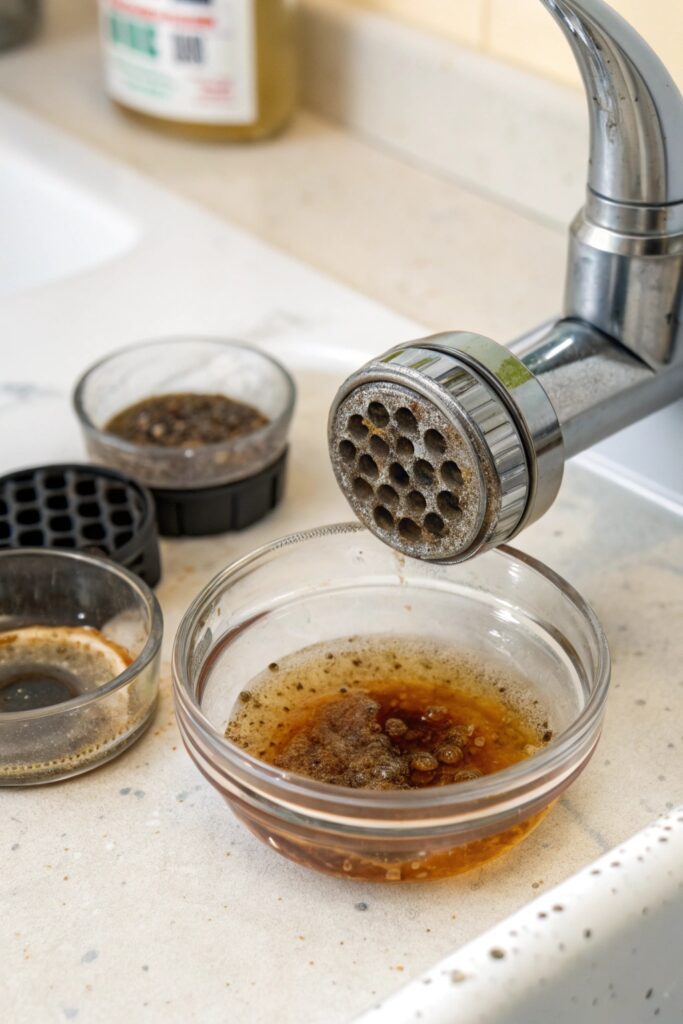 12 Reasons There's No Water in the Kitchen but Everywhere Else clogged faucet aerator kitchen sink