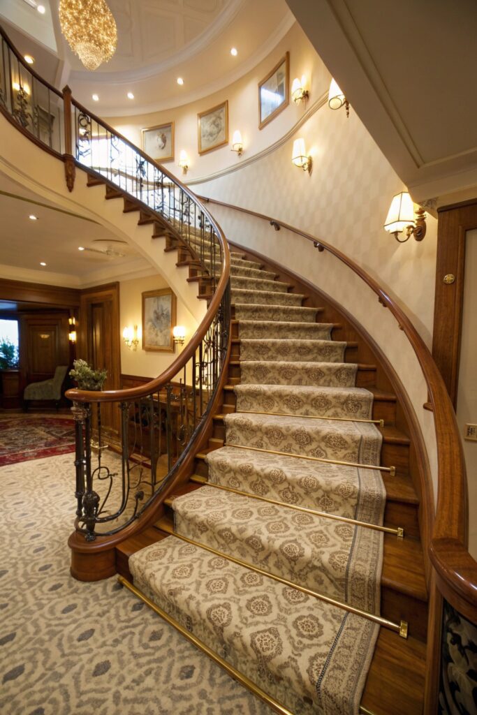 visual style aesthetic waterfall tucked carpet
