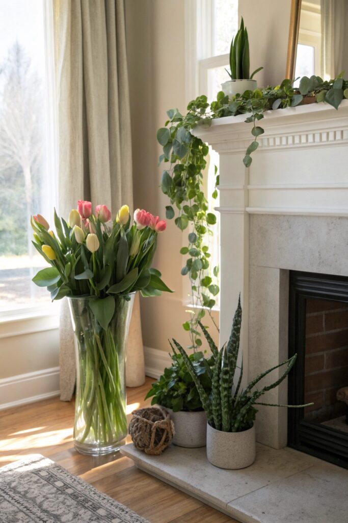 15 Spring Decor Ideas That Instantly Refresh Your Home fresh faux greenery spring decor