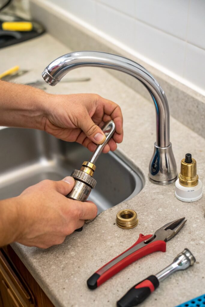 10 Fixes for a Delta Kitchen Faucet Spray Button That Is Stuck remove clean diverter delta faucet