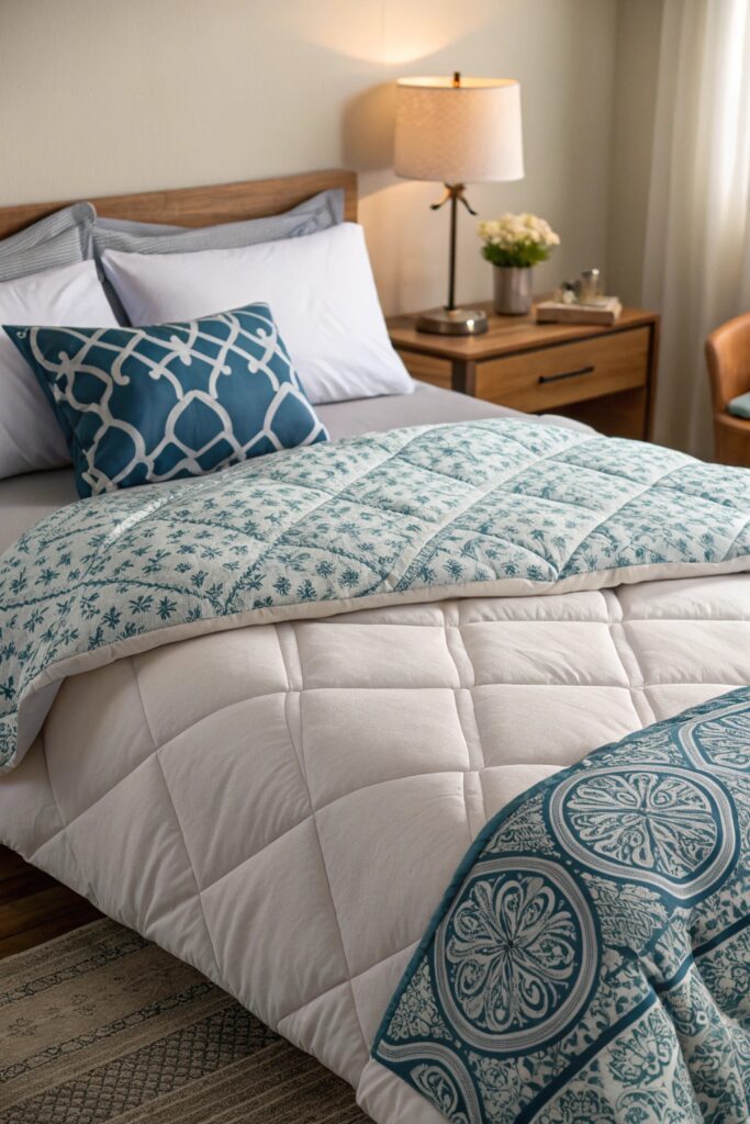 10 Best Dorm Bedding Sets: Duvet vs Comforter Explained reversible comforter set dorm bedding two colors